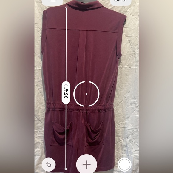 Lou & Grey Sandwashed Sleeveless Romper Purple Med - Picture 14 of 15